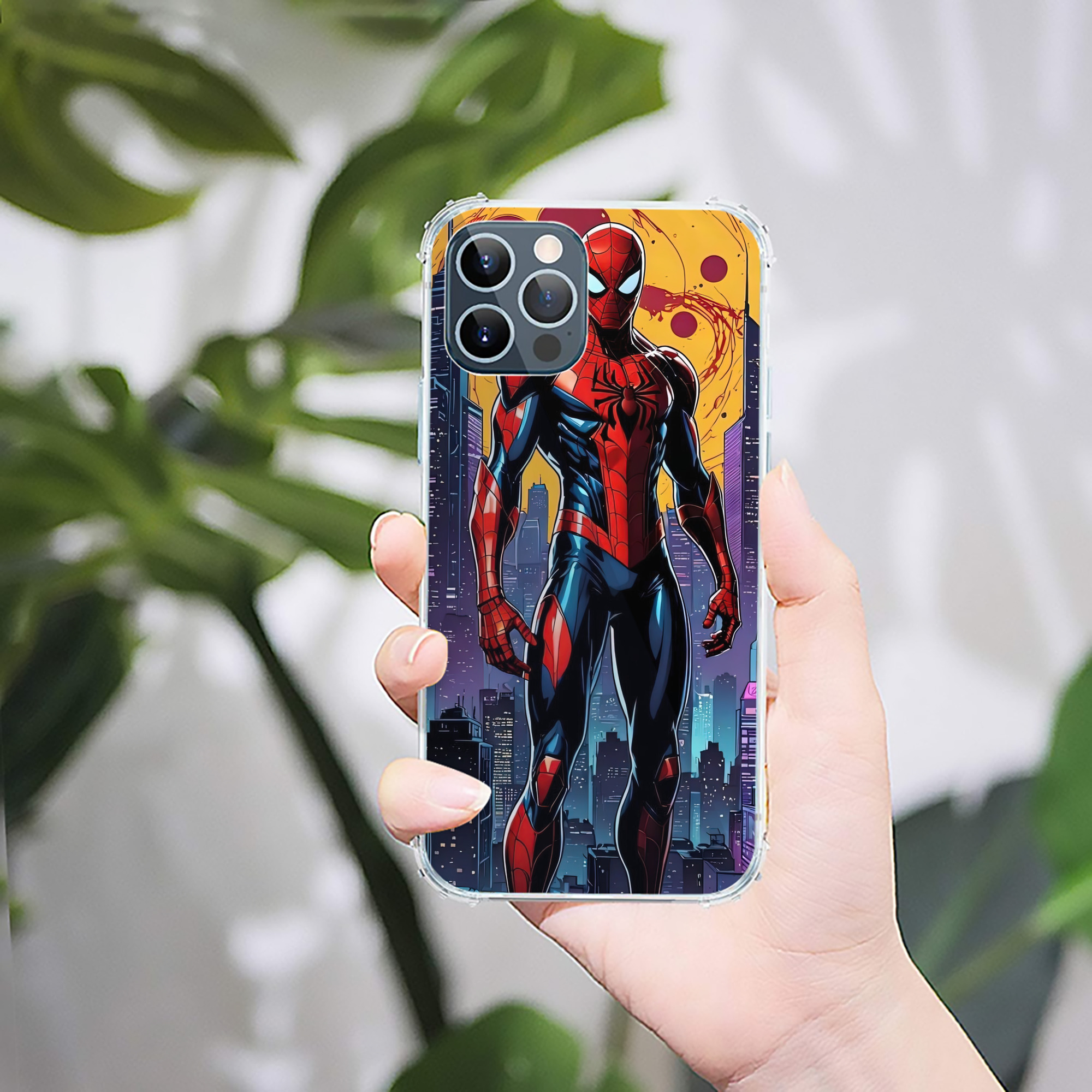 Spider Man スパイダーマン 【iPhone 12シリーズ対応】透明スマホケース（クリアソフトケース）